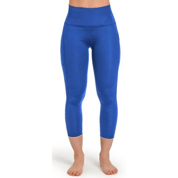 TOMMIE COPPER Women's Lower Back Support Capri Leggings, Cobalt Blue, 2XL, NWT - Picture 4 of 5